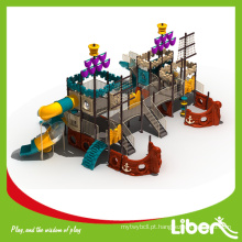 Pirate Ship Tema Large Commercial Kids Outdoor Playground para parque de diversões